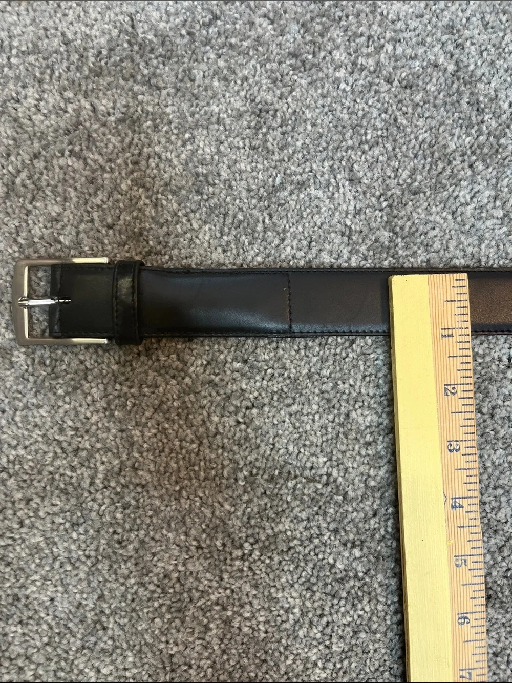 Canterbury Black Leather Belt Classic Dress Belt Size 34